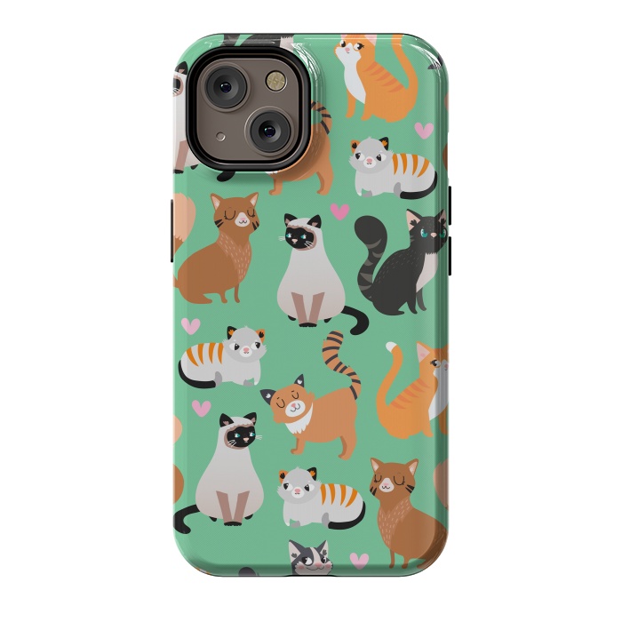 iPhone 14 StrongFit Cats cats cats by Maria Jose Da Luz
