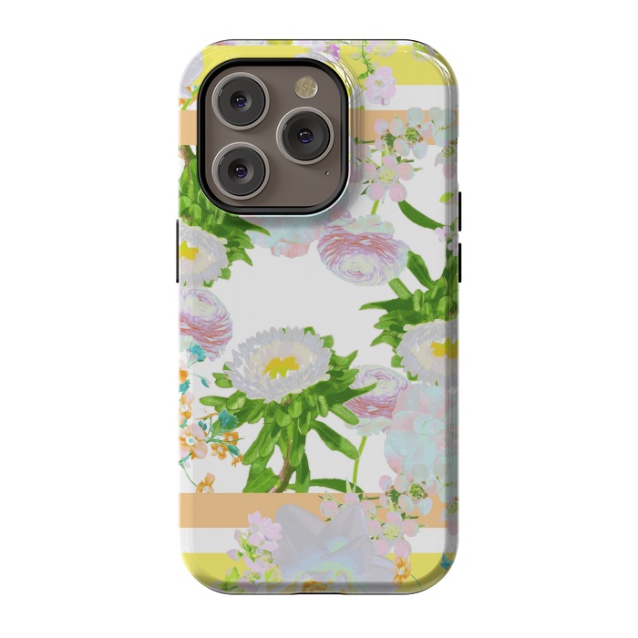 iPhone 14 Pro StrongFit Floral Frame Collage by Zala Farah
