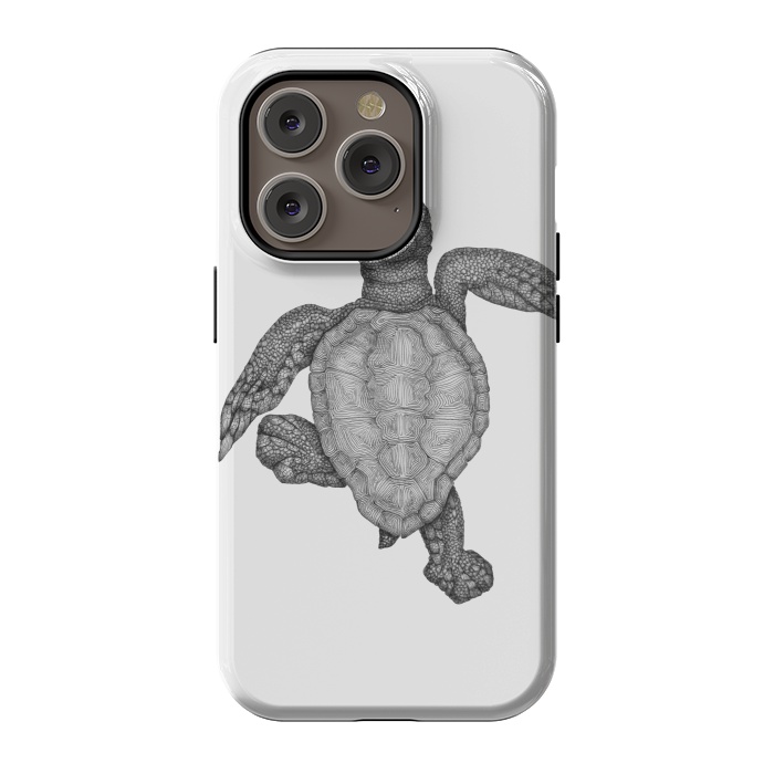iPhone 14 Pro StrongFit Baby Sea Turtle by ECMazur 