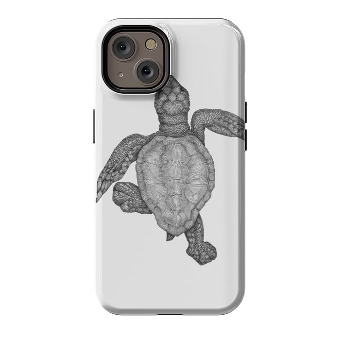 iPhone 14 StrongFit Baby Sea Turtle by ECMazur 