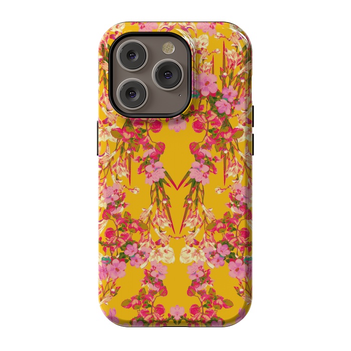 iPhone 14 Pro StrongFit Floral Decor by Zala Farah