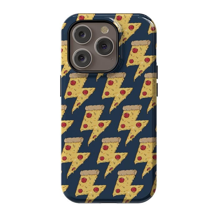 iPhone 14 Pro StrongFit Pizza Power Pattern by Coffee Man