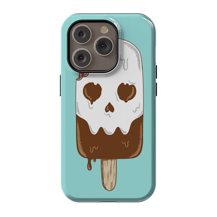 iPhone 14 Pro StrongFit Skull Ice Cream by Coffee Man