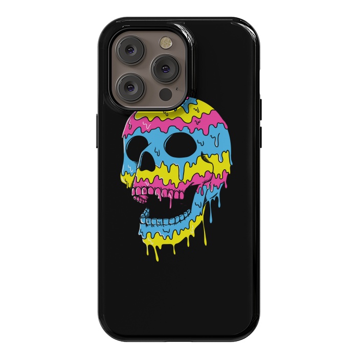 iPhone 14 Pro max StrongFit Melted Skull by Coffee Man