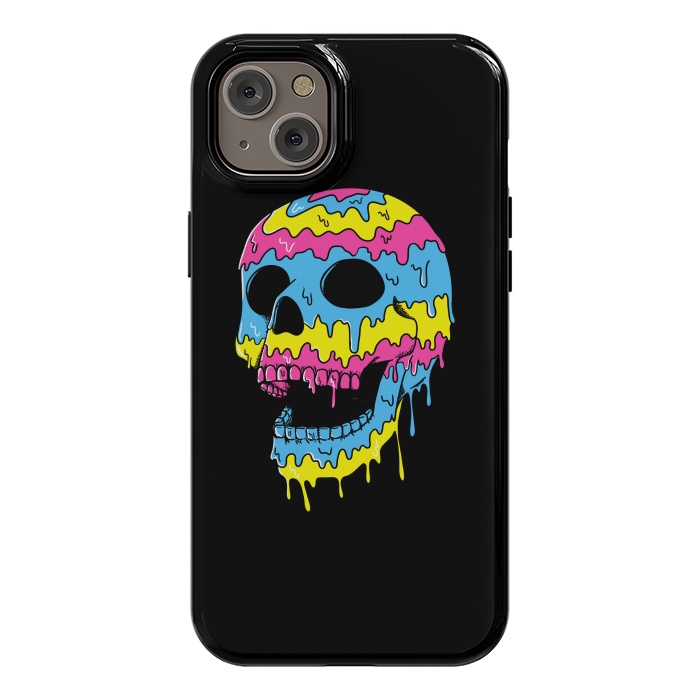 iPhone 14 Plus StrongFit Melted Skull by Coffee Man