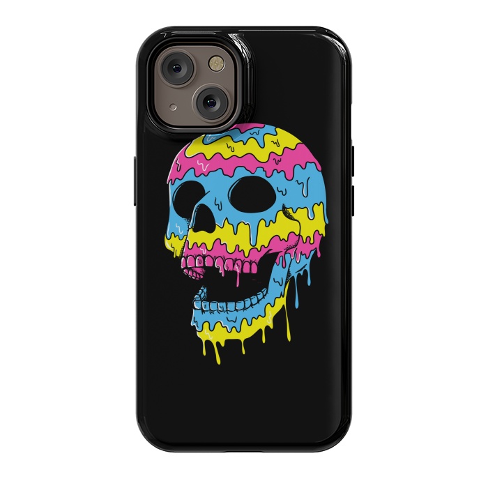 iPhone 14 StrongFit Melted Skull by Coffee Man