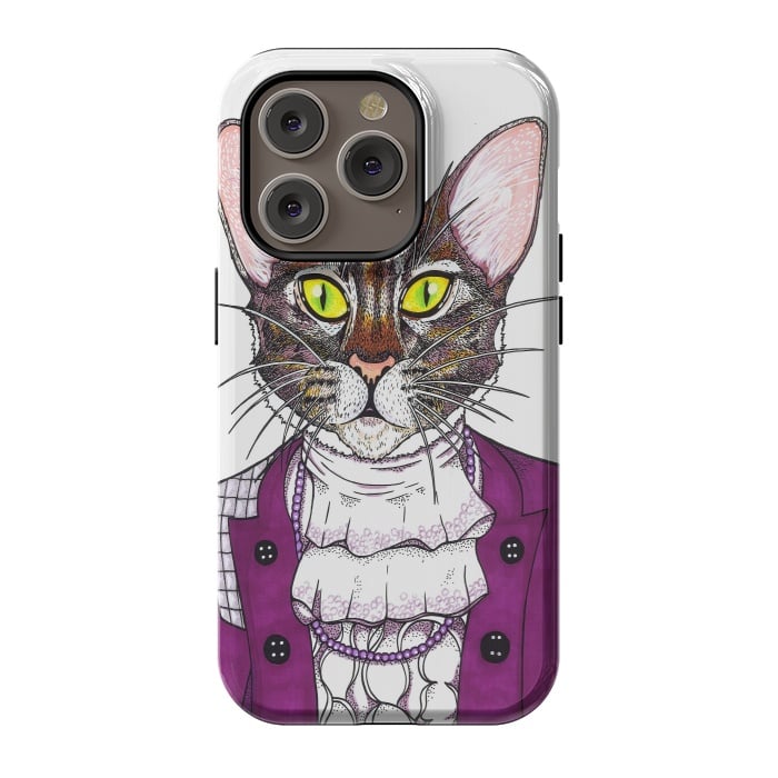 iPhone 14 Pro StrongFit CatPrince by Varo Lojo