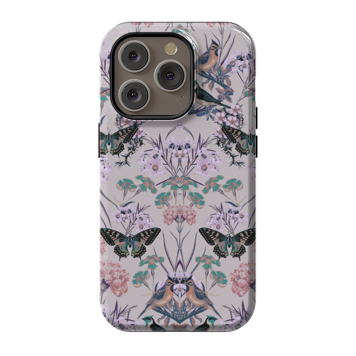 iPhone 14 Pro StrongFit Floral Fantasy Flip by Zala Farah