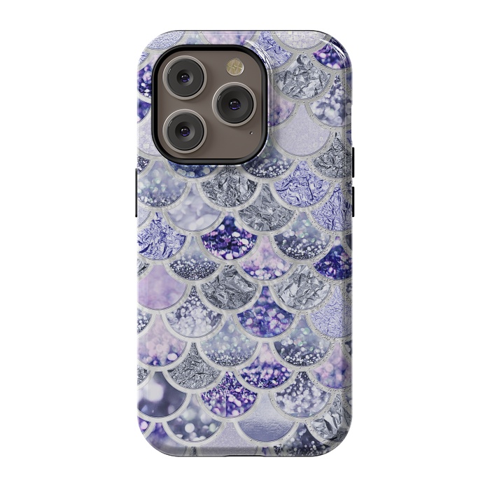 iPhone 14 Pro StrongFit Multicolor Purple & Violett Mermaid Scales by  Utart