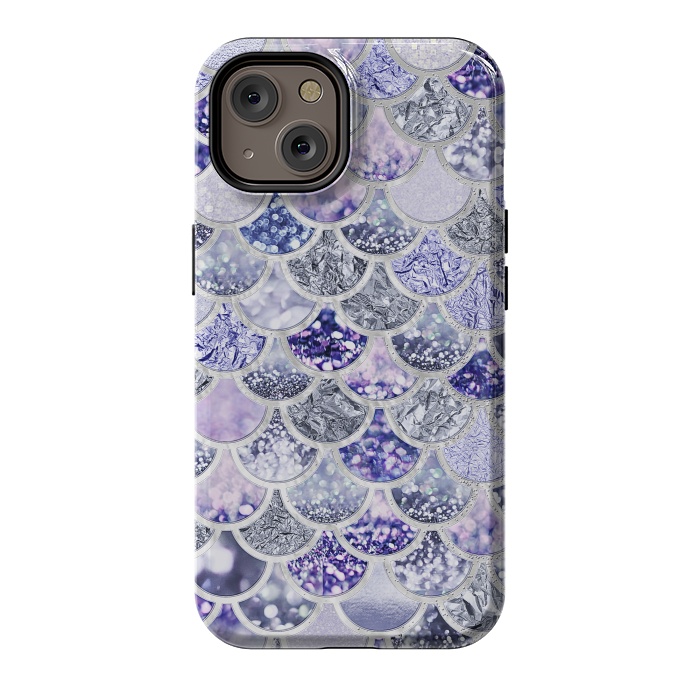 iPhone 14 StrongFit Multicolor Purple & Violett Mermaid Scales by  Utart