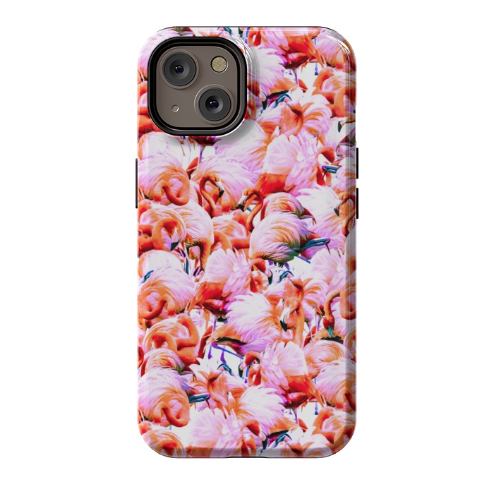 iPhone 14 StrongFit Dream of pink flamingos by Mmartabc