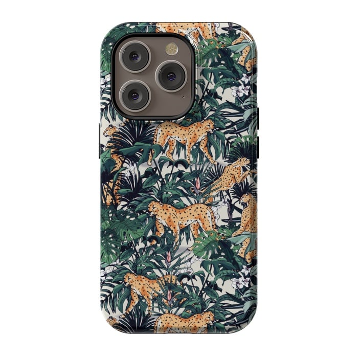 iPhone 14 Pro StrongFit Cheetah in the wild jungle  by Mmartabc