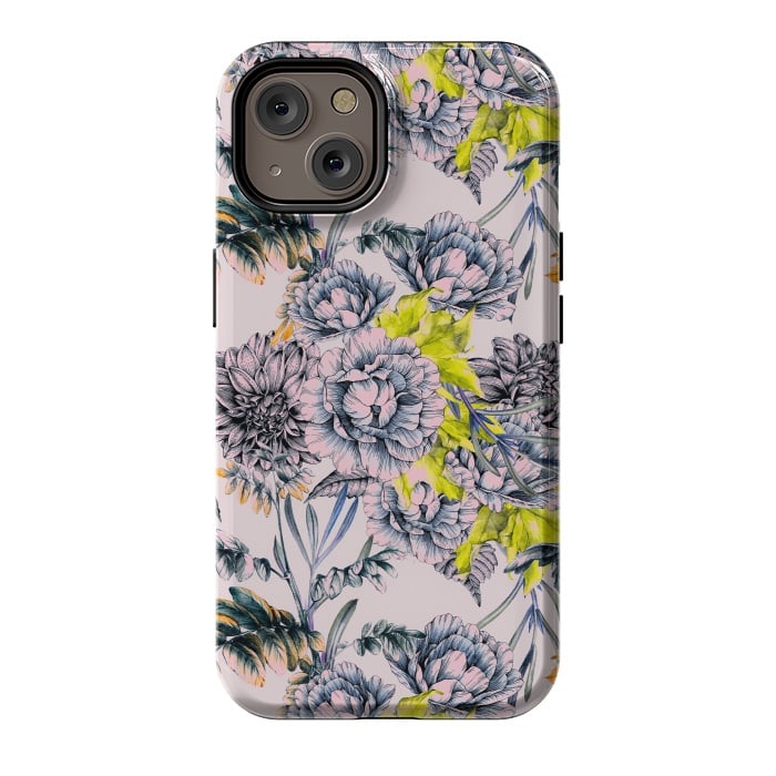 iPhone 14 StrongFit Flowering blooming in pink by Mmartabc