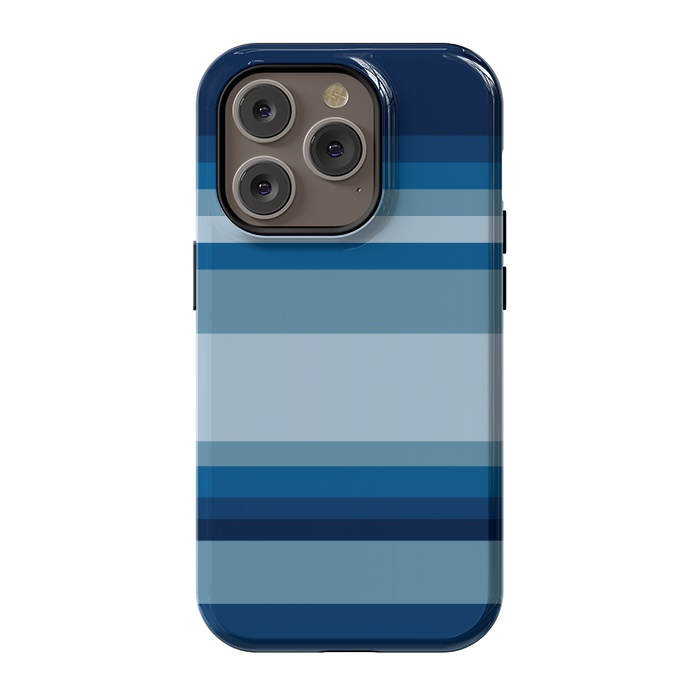 iPhone 14 Pro StrongFit Blue stripes by Dhruv Narelia