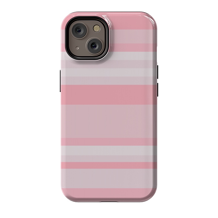 iPhone 14 StrongFit Pink Stripes by Dhruv Narelia