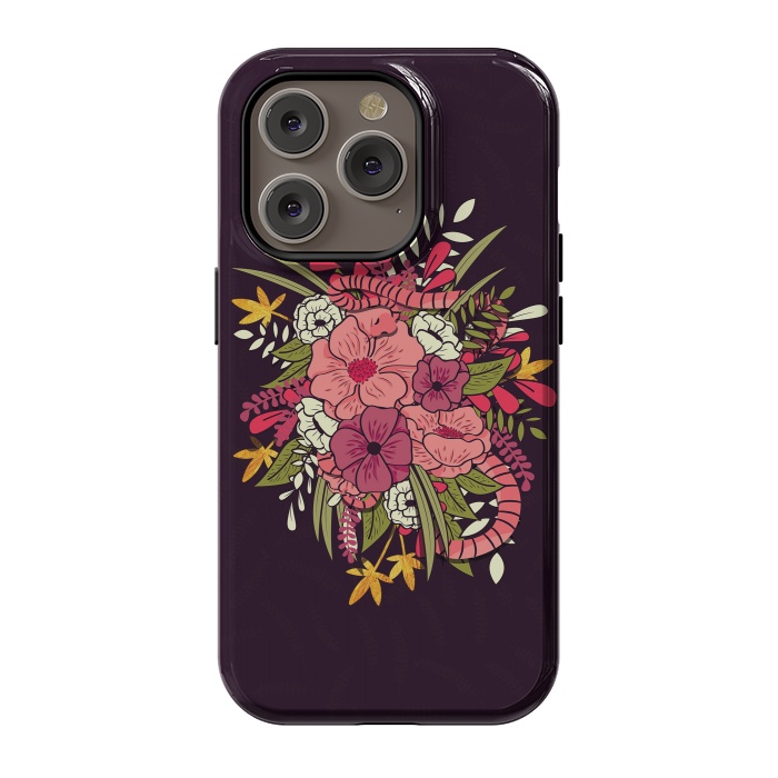 iPhone 14 Pro StrongFit Jungle Bouquet 001 by Jelena Obradovic
