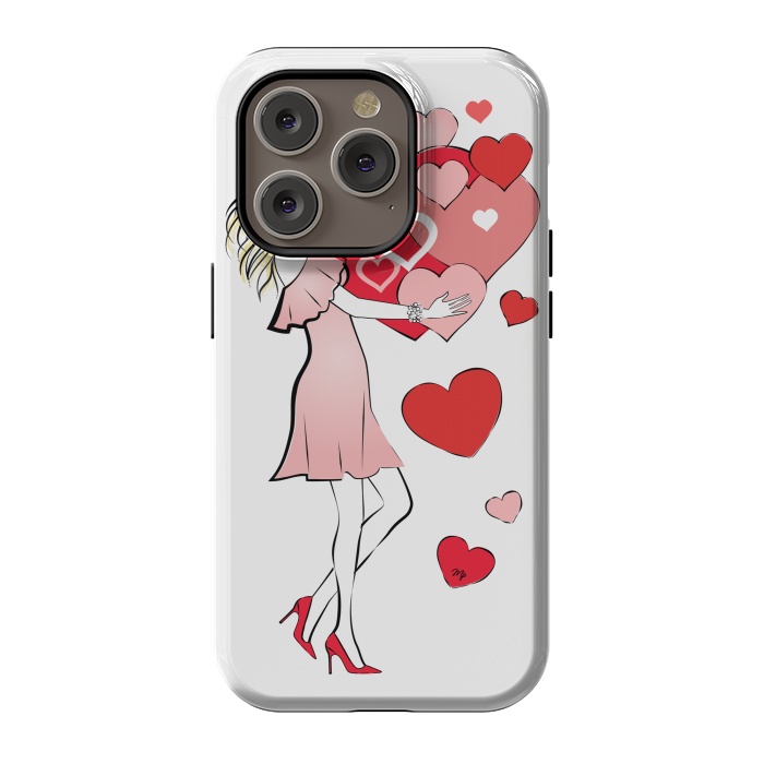 iPhone 14 Pro StrongFit Queen of Hearts by Martina