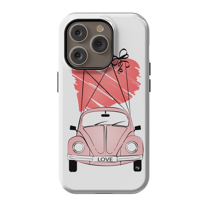 iPhone 14 Pro StrongFit Love Car by Martina