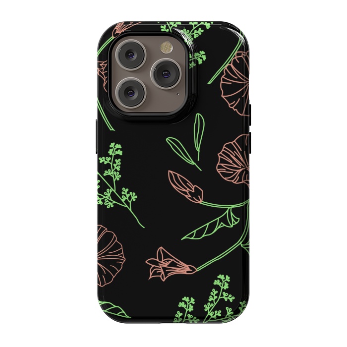 iPhone 14 Pro StrongFit floral design 3 by MALLIKA
