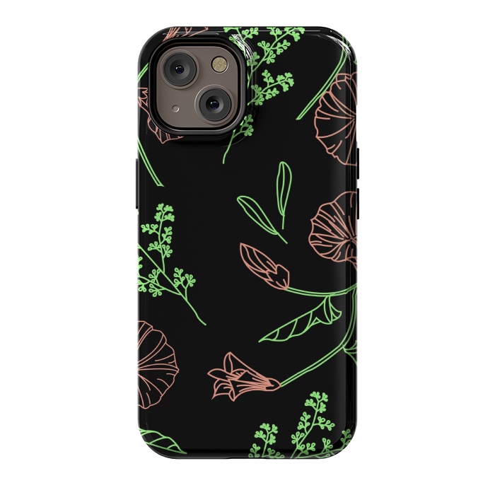 iPhone 14 StrongFit floral design 3 by MALLIKA