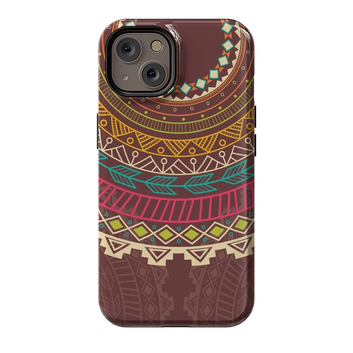 iPhone 14 StrongFit Aztec design by Jelena Obradovic