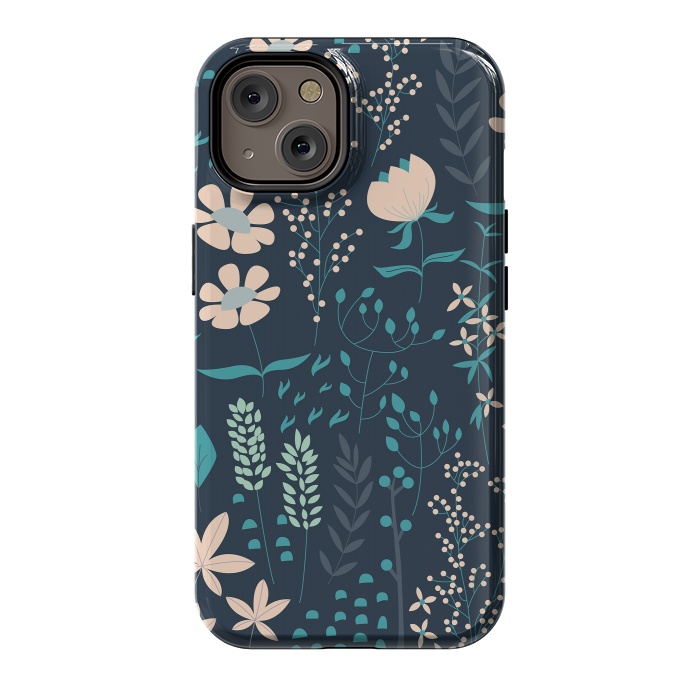 iPhone 14 StrongFit Spring Garden Blue by Jelena Obradovic