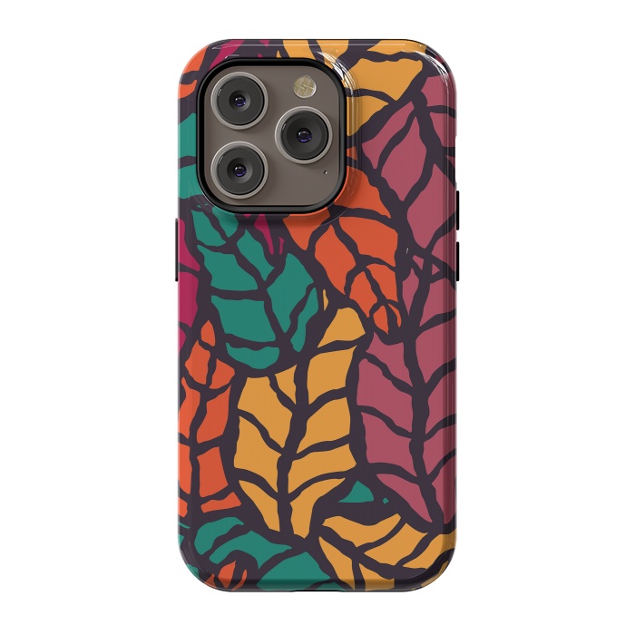 iPhone 14 Pro StrongFit Vibrant Leaves by Jelena Obradovic