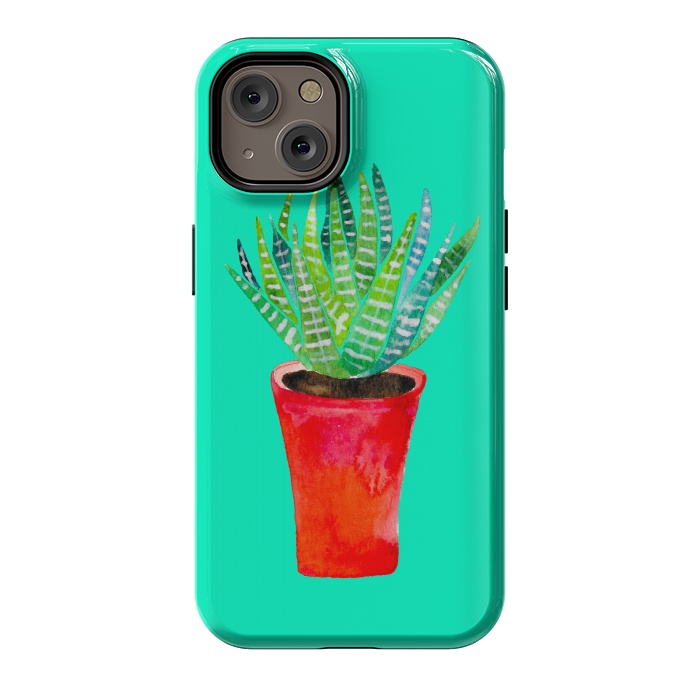 iPhone 14 StrongFit Potted Succulent  by Amaya Brydon