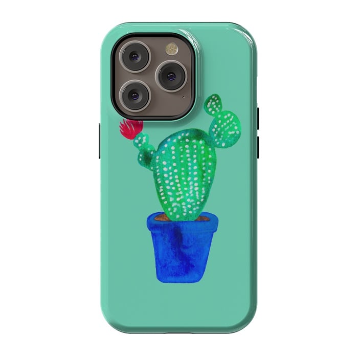 iPhone 14 Pro StrongFit Mini Cactus  by Amaya Brydon