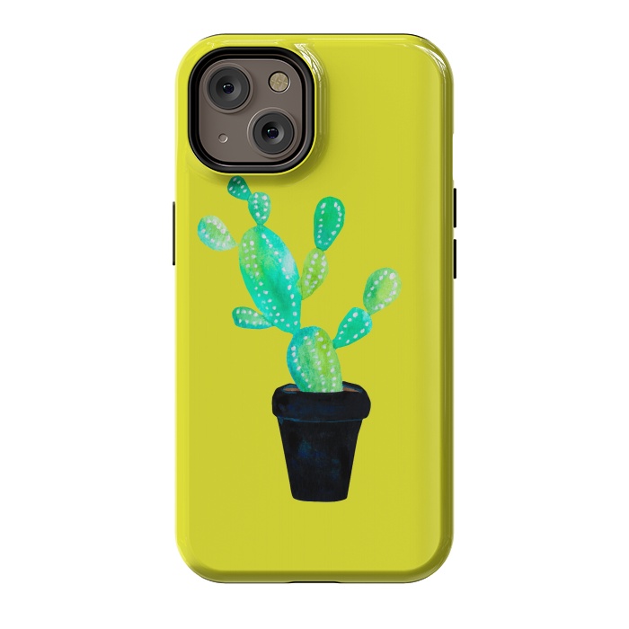 iPhone 14 StrongFit Mustard Cacti  by Amaya Brydon