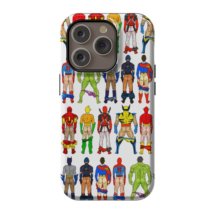 iPhone 14 Pro StrongFit Superhero Butts by Notsniw