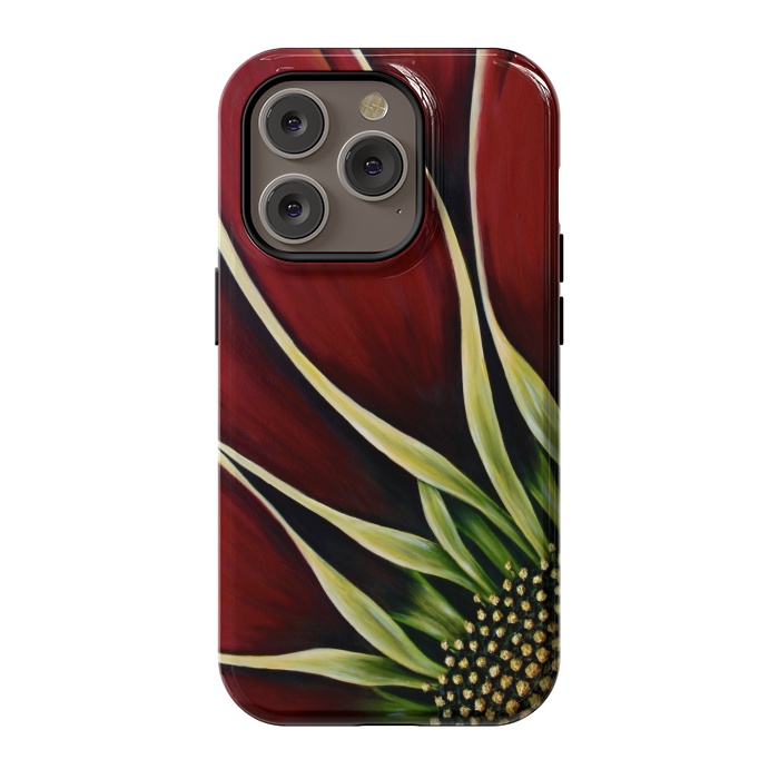 iPhone 14 Pro StrongFit Red Gazania II by Denise Cassidy Wood
