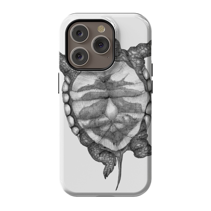 iPhone 14 Pro StrongFit Little Baby Turtle  by ECMazur 