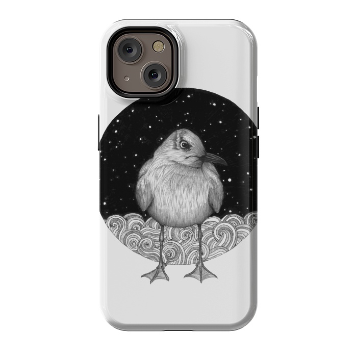 iPhone 14 StrongFit Seagull on a Starry Night by ECMazur 