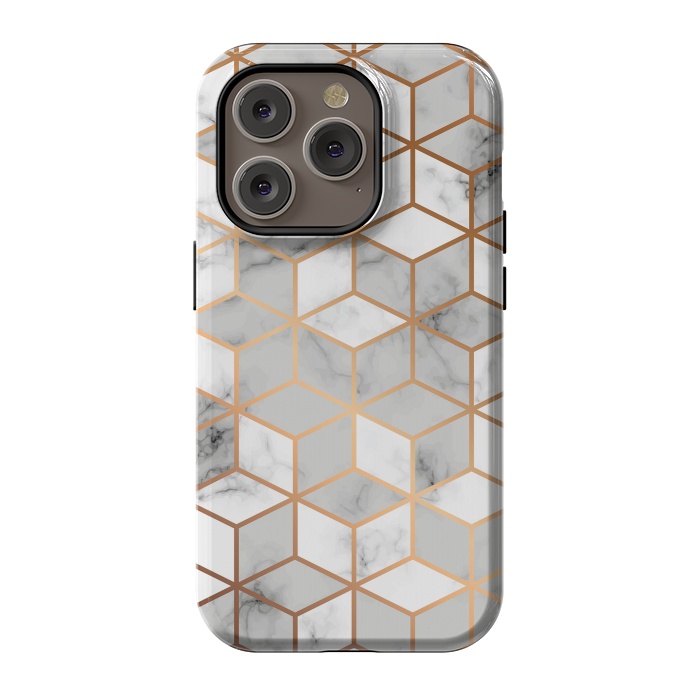 iPhone 14 Pro StrongFit Marble Geometry 007 by Jelena Obradovic