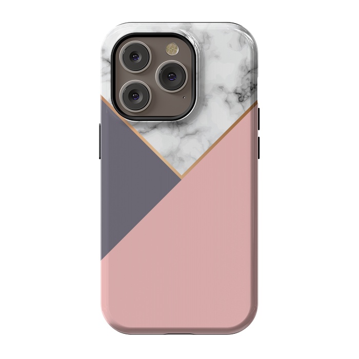 iPhone 14 Pro StrongFit Marble Geometry 017 by Jelena Obradovic