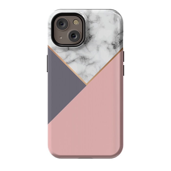 iPhone 14 StrongFit Marble Geometry 017 by Jelena Obradovic
