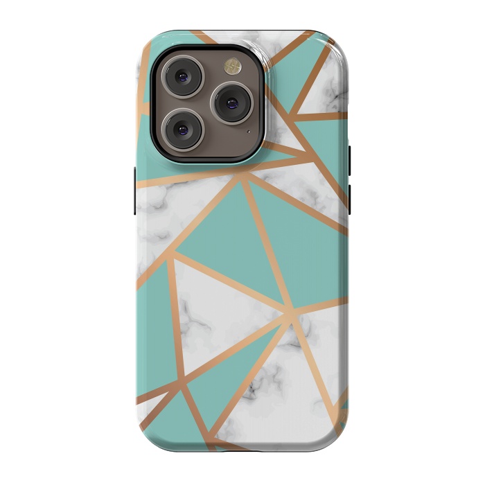 iPhone 14 Pro StrongFit Marble Geometry 023 by Jelena Obradovic
