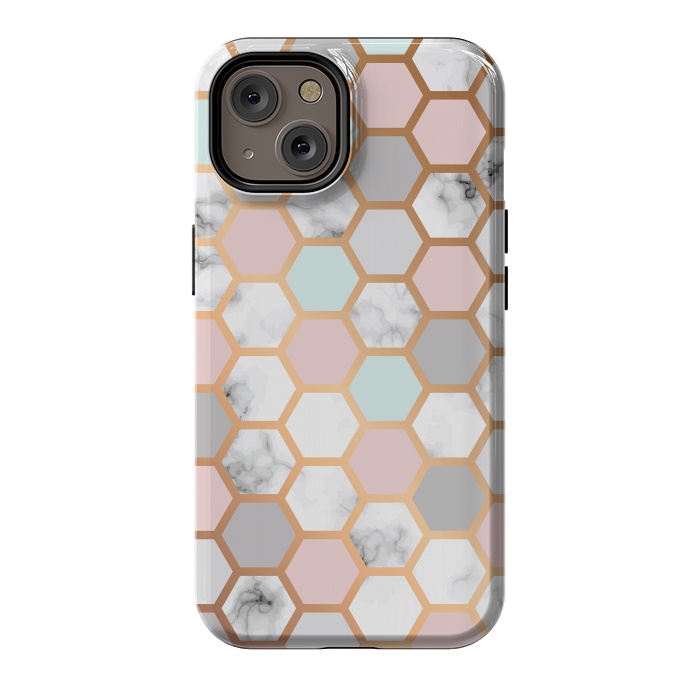 iPhone 14 StrongFit Marble Geometry 025 by Jelena Obradovic