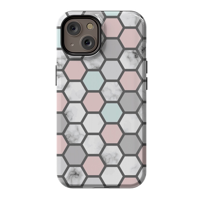 iPhone 14 StrongFit Marble Geometry 026 by Jelena Obradovic