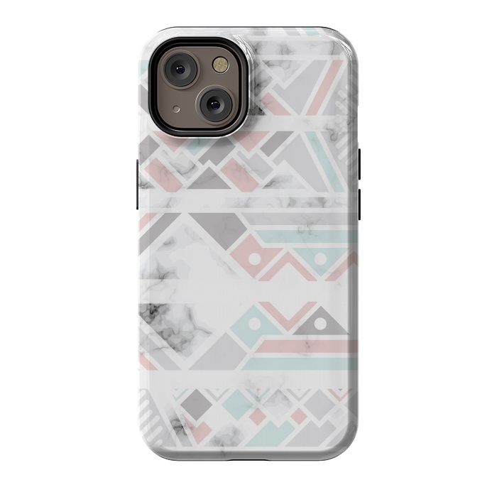 iPhone 14 StrongFit Marble Geometry 027 by Jelena Obradovic