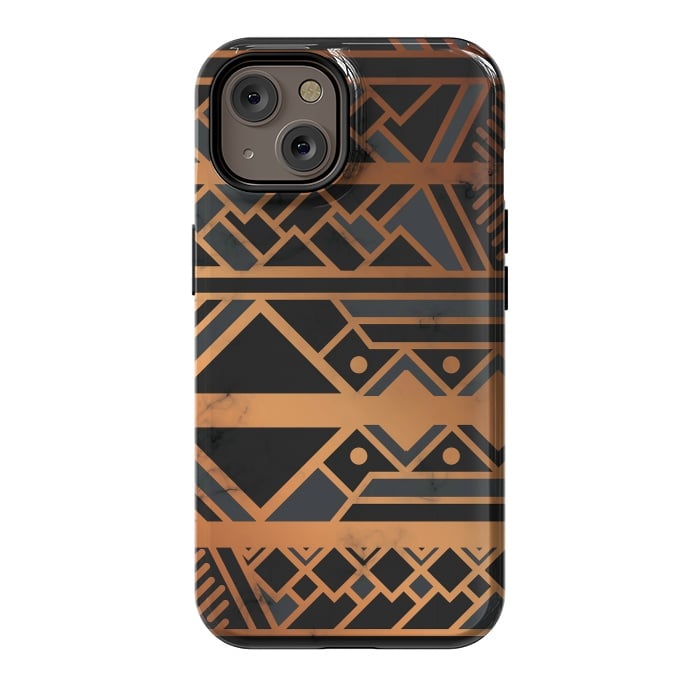 iPhone 14 StrongFit Black and Gold 028 by Jelena Obradovic