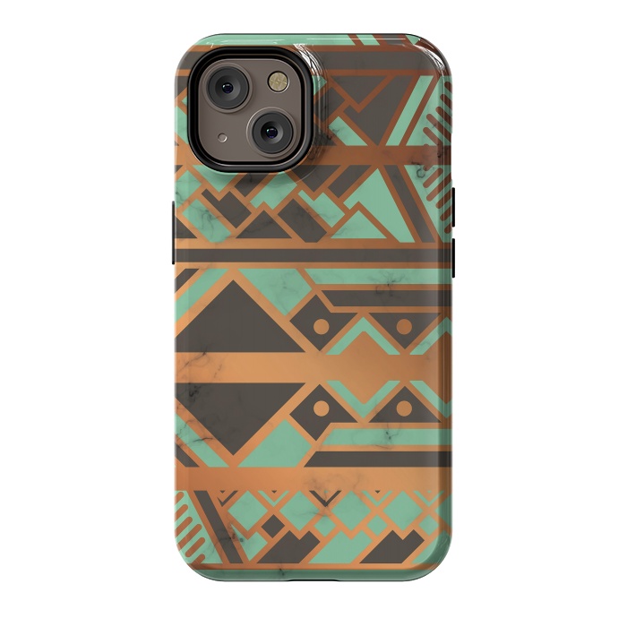 iPhone 14 StrongFit Gold and Green 029 by Jelena Obradovic
