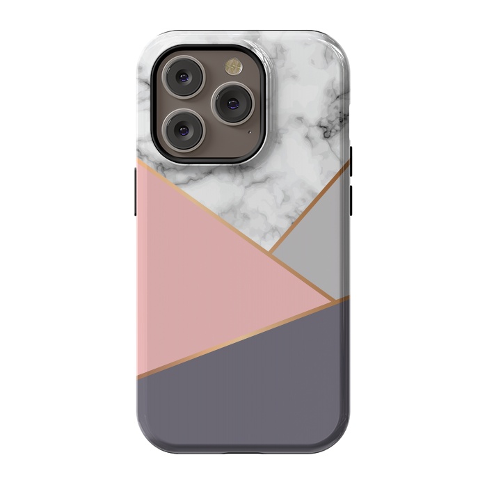 iPhone 14 Pro StrongFit Marble Geometry 033 by Jelena Obradovic