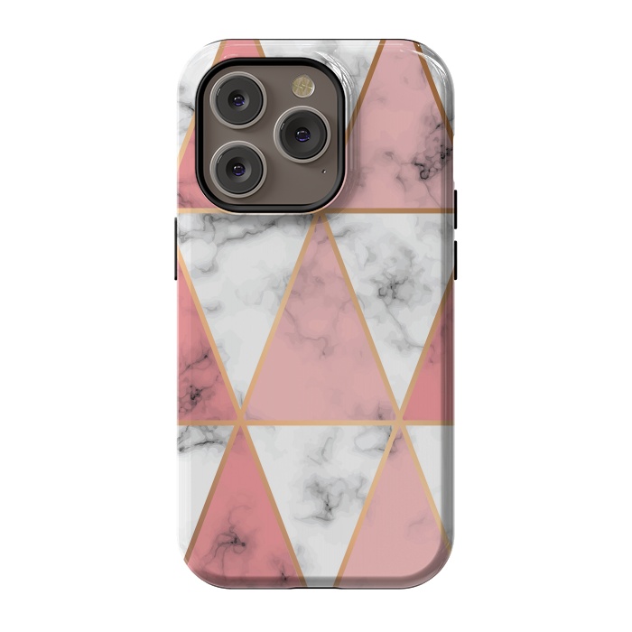 iPhone 14 Pro StrongFit Marble Geometry 037 by Jelena Obradovic