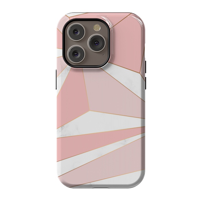 iPhone 14 Pro StrongFit Pink Geometry 043 by Jelena Obradovic
