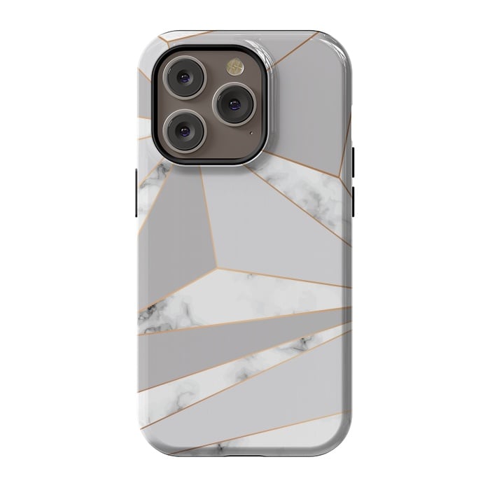 iPhone 14 Pro StrongFit Marble Geometry 044 by Jelena Obradovic