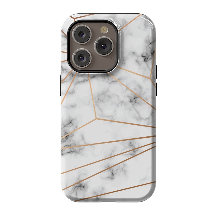 iPhone 14 Pro StrongFit Marble Geometry 046 by Jelena Obradovic