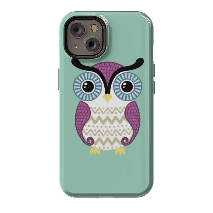 iPhone 14 StrongFit Cute owl by Laura Nagel
