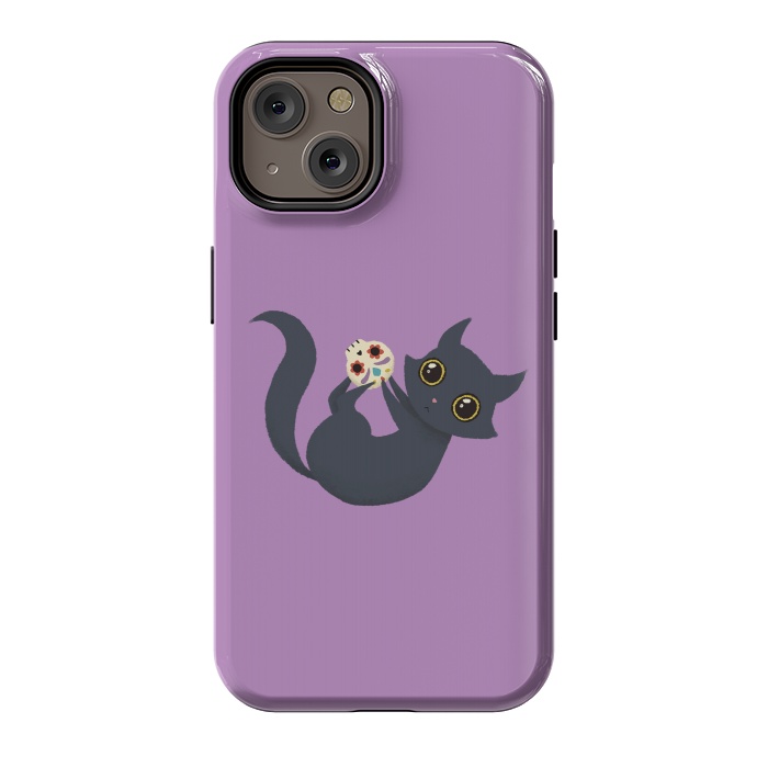iPhone 14 StrongFit Kitty sugar skull by Laura Nagel